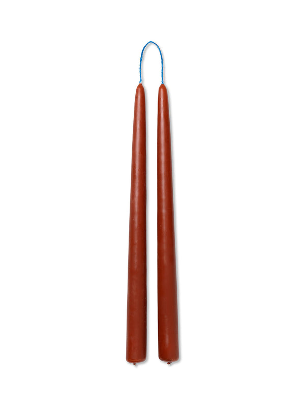 Dipped Candles - Set of 2 - Brown