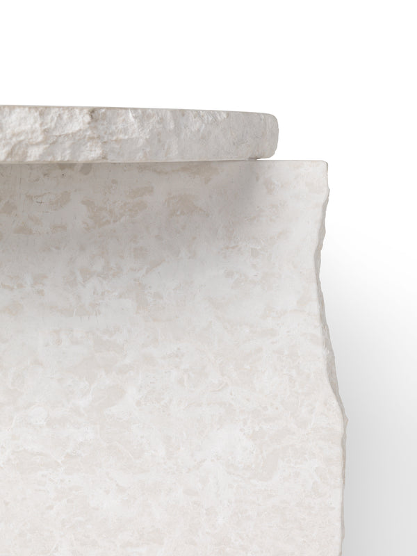 Mineral Sculptural Table - Bianco Curia