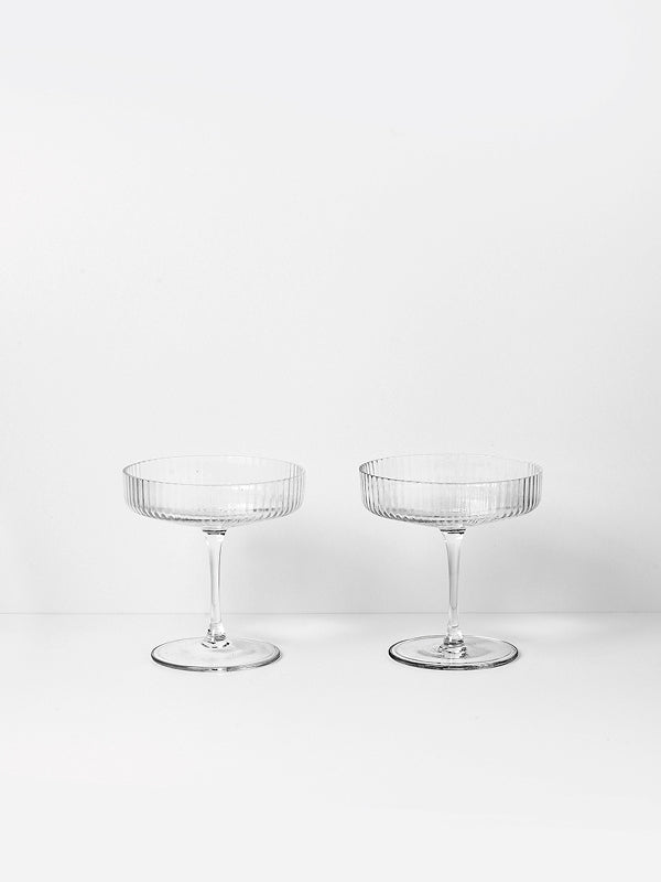 Ripple Champagne Saucer (set of 2)