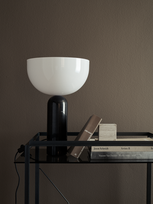 Kizu Table Lamp Large - Black Marble
