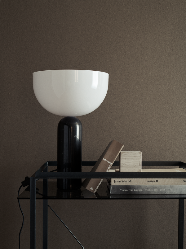 Kizu Table Lamp Small - Black Marble