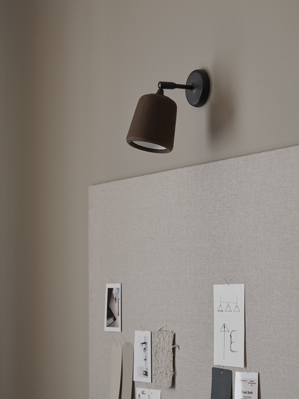 Material Wall Lamp - Smoked Oak