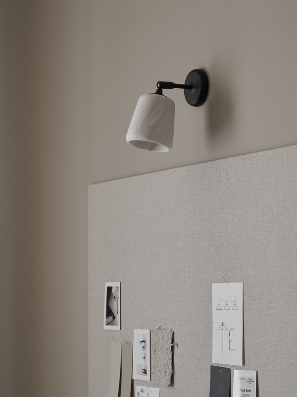 Material Wall Lamp - White Marble