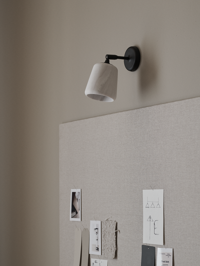 Material Wall Lamp - White Marble