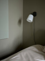 Material Wall Lamp -  White Opal