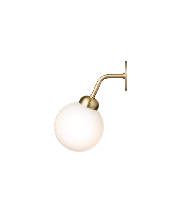 Apiales Wall Hard-Wired - Brushed Brass / Opal