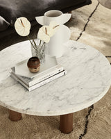 Chub II Coffee Table - Marble & Oak Grey